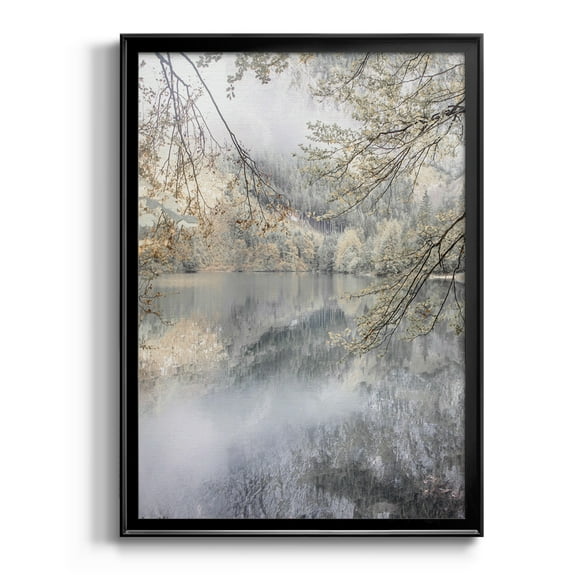 Misty Lake Premium Framed Print - Ready to Hang