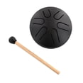 thumbnail image 1 of Tambour de Pluie pour Extérieur, Tambour de Pluie pour Instrument de Jardin, Langue en Acier Tambour Carillon de Pluie, Langue en Acier Tambour Carillon de Pluie Étanche, Tambour en Acier 3 Pouces 6 Notes, Tambour de Pluie Instrument, Mini Poignée Tambour, 1 of 6