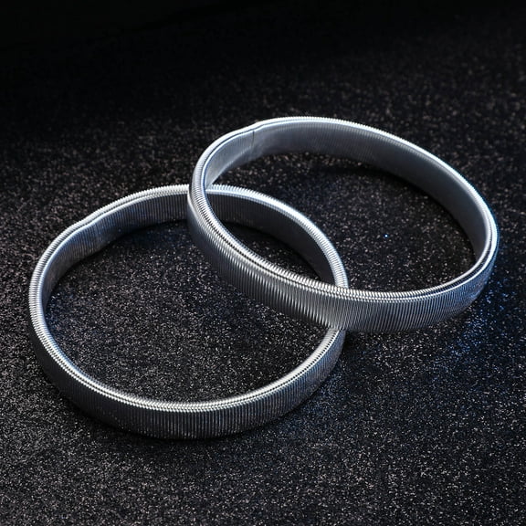 OUNONA 2Pcs Metal Sleeve Garters Stretchable Arm Bands Shirt Sleeve Holders