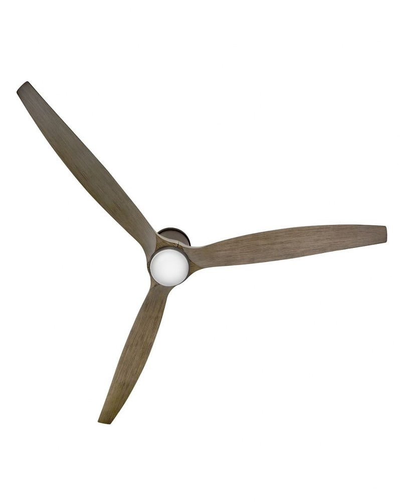 Hinkley Lighting - Hover Flush - 3 Blade Ceiling Fan with Light Kit In Modern