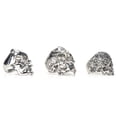 thumbnail image 2 of Sonew Skulls Ring Set,Silver Skulls Ring,3pcs Skulls Rings Alloy Fashionable Ring Set Vintage Silver Cosplay Skull Rings For Men, 2 of 8