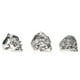 thumbnail image 1 of Anillo De Calaveras De Plata, Práctico Y Práctico Juego De Anillos De Calaveras Para El Tiempo Diario Para Fiestas Y Viajes, 1 of 7