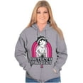 thumbnail image 3 of Betty Detect Protect Breast Cancer Women Plus Size Zipper Hoodie Brisco Brands 2X, 3 of 5