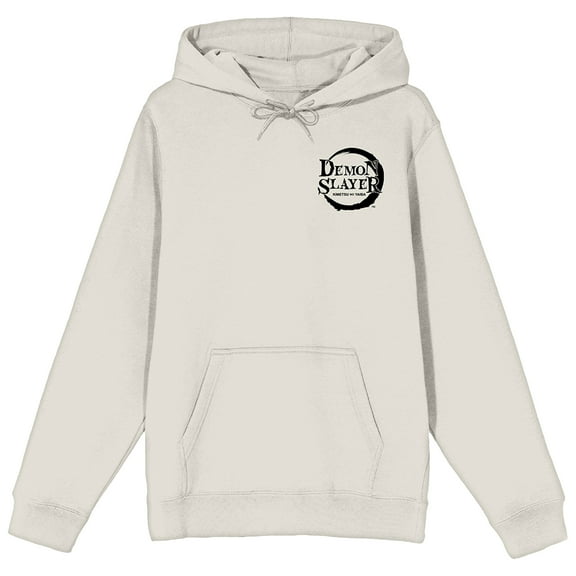 Demon Slayer Zohakuten Adult Sand Long Sleeve Hooded Sweatshirt - Medium