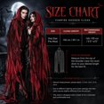 thumbnail image 2 of Harpily Ghostly Tattered Cloak with Hood Halloween Costume with Torn‑Edge Decoration Hooded Cloak for Women Halloween Party, 2 of 2