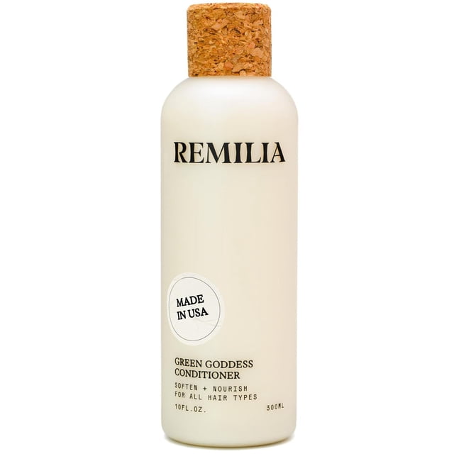 Acondicionador Remilia para Cabello Seco Dañado Diosa Verde con Aceite de Aguacate y Té Verde