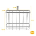 thumbnail image 3 of YBM Home over the Tank Magazine Holder, Side of Tank Magazine / Newspaper, Metal Rack, 3 of 3