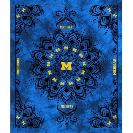 Officially Licensed Minky Fleece Michigan Wolverines Wall Tapestry and Throw Blanket-48" x 56"