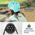 thumbnail image 5 of Besttravel Kids Bike Helmet, Toddler Bicycles Helmets for Ages 3-8 Years Boys Girls, Multi-Sport Kids Helmet for Bicycles Skateboarding Scooter Balance, Wathet, 5 of 8