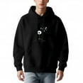 thumbnail image 2 of Men's Long Sleeve Hoodie Pullover Sweatshirt with Front Pocket Relaxed Fit White Design with ' Your Future ' Text, 2 of 7