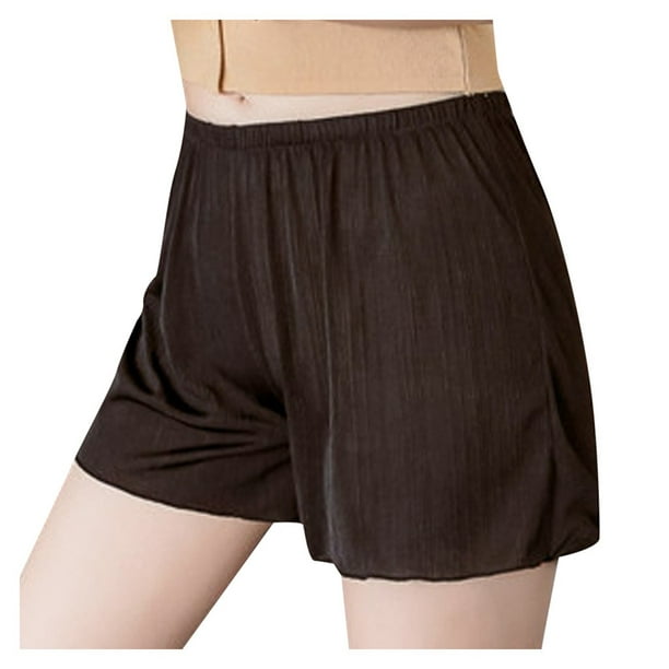 Woman Summer Plus Size Boxers Solid Color Loose Comfortable Underwear Anti  Slip Pants
