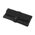 thumbnail image 2 of Runquan 2xEyeglass Case, Glasses Pouch Case PU Leather Spectacle Case Portable Handbag Storage Bag Eyeglass Pouch Eyewear Case with Button , Black, 4 Pcs, 2 of 8