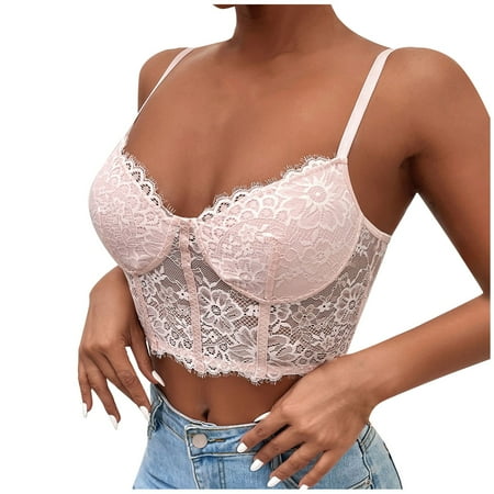 

Pianpianzi High Neck Tube Top Tube Tops for Tutus 12 Inch Strapless Bandeau Shirt Women s Lace Sexy Beautiful Back Mesh Street Style Tube Top Corset Camisole