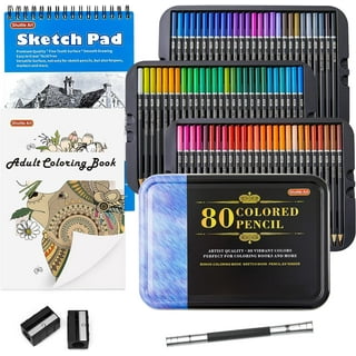 Soucolor 72-Color Colored Pencils, Soft Core & 122