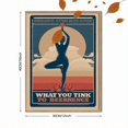 thumbnail image 3 of UXIEQU Yoga Pose Lotus Flower Canvas Wall Art 15.75x11.81 INCHES, 3 of 8