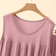 thumbnail image 5 of BUIGTTKLOP Pajamas Sets for Women Sleeveless Crewneck Ruffle Tank Tops High Waisted Shorts Comfy Loungewear, 5 of 6