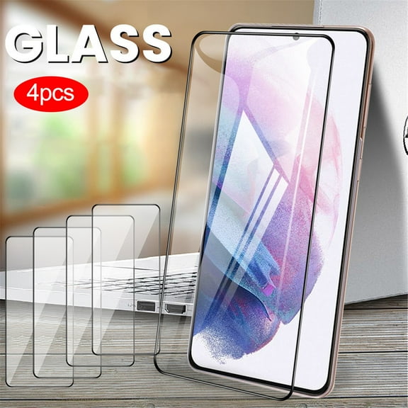 Latrodar For S21 Clear Tempered Glasses Screen Protector Film 6.2-Inch 4PC Safety Guaranteed as picture Home Essentials