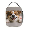 thumbnail image 3 of Cute English Bulldog Waving Paw Cartoon Reusable Insulated Lunch Bag - Waterproof & Portable Tote For Men And Women, 3 of 9