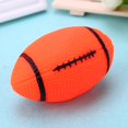 thumbnail image 3 of Juguete con sonido para perros chirriadores para perros juguete chirriante para perros juguete para masticar pelota (Rugby) Sywqhk Libre de BPA, 3 of 9