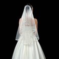 thumbnail image 4 of YAOMOBB Comfortable Wear Elegant Two Layer Wedding Ribbon Edge with Comb Bridal Accessory for Festive Occasions, 4 of 5