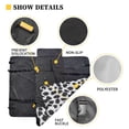 thumbnail image 5 of Garronmavis 3 PCS Car Seat Cover Dog Car Seat Cover for Back Seat Dog Bandanas Car Trash Bag Hanging Pet Car Seat Protection for Most Cars Trucks SUVs Black And White Cow Print, 5 of 6