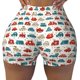 thumbnail image 2 of Balery Artoon Car Pantalones cortos de entrenamiento estampados para mujer, sin costuras, ajustados, para gimnasio, yoga, correr, deportes, ejercicio activo, fitness.-Large, 2 of 8