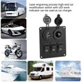 thumbnail image 4 of Car Marine Green LED Single Rocker Light Switch + CarCigar Lighter, 4 of 7