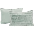 thumbnail image 5 of Elegant Comfort Luxurious Fluffy 3-Piece Faux Rabbit Fur Comforter Set - All Season Warm Down Alternative - Ultra Soft, Plush Micro-Mink 3PC Bedding Set with Matching Shams, King, Sage, 5 of 5