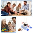 thumbnail image 3 of Juguetes educativos ciencia STEM Kit juguetes Control remoto viento barco pequeño invento Hugtrwg  Para estrenar, 3 of 7