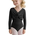 thumbnail image 3 of Liyamei Girls Long Sleeve Thermal Layering Vest For Ballet Practice And Dance Wear Pure Color Fleece Lined Top Girls Casual Tops Size 105, 3 of 3