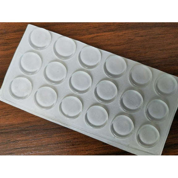 Glass Table Top Anti Slip Pads,Glass Table Top Bumpers to Prevent The Table Top from Sliding.Self Adhesive Backing,Sound Dampening Bumpers for Drawer and Cabinet Doors,Adhesive Rubber Feet Bumpers.