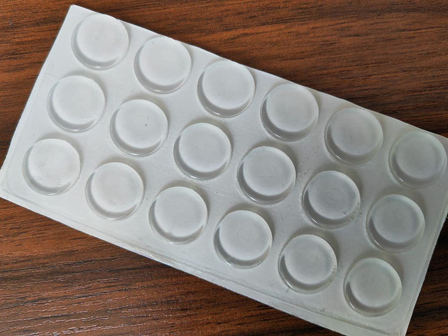 Alltrade Supply Inc. 1/2" X 3/16" Clear Rubber Bumpers With Adhesive Backing – Multipack For Frames, Feet, Spacers