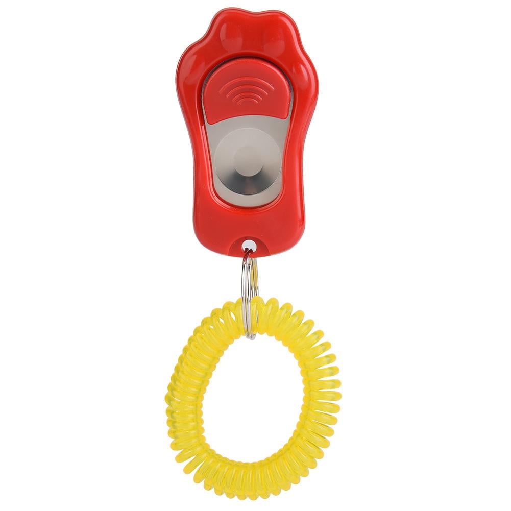 LYUMO Adjustable 3 Gears Pet Dog Training Clicker Paw Shaped with Wrist