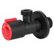 thumbnail image 2 of Válvula de ángulo de rosca G1/2, válvula de parada de agua de acero inoxidable para suministros de baño, inodoro, individual, caliente, 2 of 5