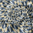 thumbnail image 5 of Ambesonne Floral Valance Pack of 2, Abstract Ornament Tile, 54"X12", Dark Blue Pale Mustard, 5 of 5