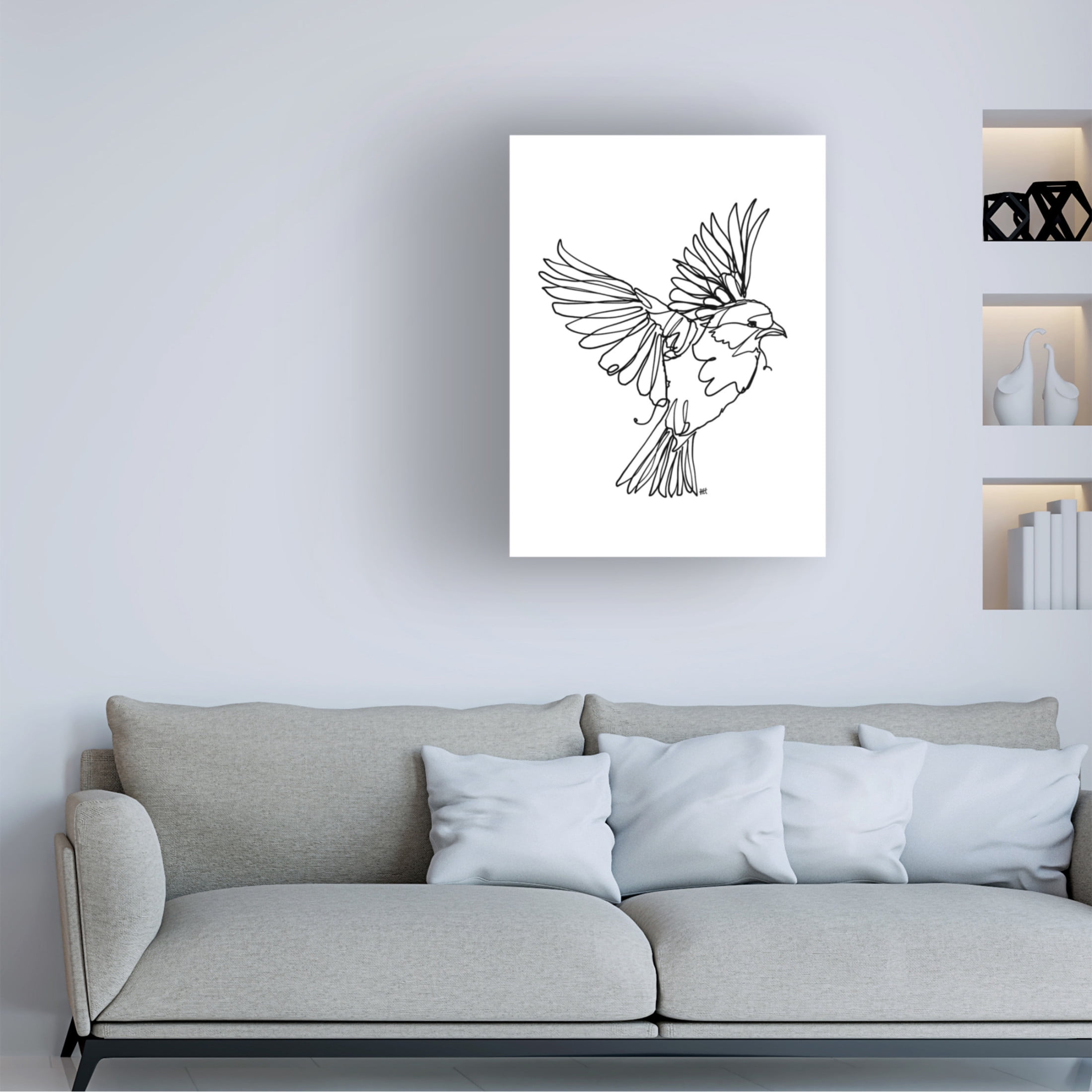 Trademark Fine Art Hanna Lee Tidd If You're a Bird Canvas Wall Art