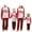 Red Dad, variant on Christmas Family Pajamas Matching Set, Long Sleeve Letters Print T-shirt with Plaid Pants Sleepwear Loungewear