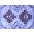 thumbnail image 1 of Ahgly Company Indoor Rectangle Abstract Blue Modern Area Rugs, 2' x 5', 1 of 4