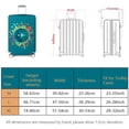thumbnail image 3 of Funda protectora elástica para equipaje de viaje para maleta de 22 a 28 pulgadas (envío de etiqueta de equipaje gratis) (L, mapa-avión), 3 of 5