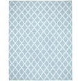 thumbnail image 6 of SAFAVIEH Montauk Crispian Geometric Quatrefoils Cotton Area Rug, Light Blue/Ivory, 10' x 14', 6 of 6
