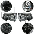 thumbnail image 4 of SHZAITOR Headlights Front Head Lamps for 2011-2014 Chrysler 300 Halogen Factory Style Black Projector Headlights Pair Left+Right Side, 4 of 5
