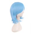 thumbnail image 3 of LinYooLi Perruque Cosplay en Fibre Synthétique 16 Pouces/40 cm (Blanc/bleu Azure), 3 of 4