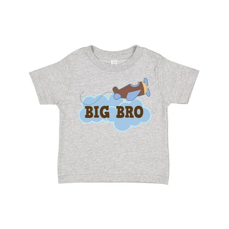 

Inktastic Big Bro Boys Airplane Brother Announcement Gift Toddler Boy Girl T-Shirt