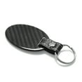 thumbnail image 5 of SRT Logo Real Carbon Fiber Large Oval Shape with Black Leather Strap Key Chain, 5 of 6