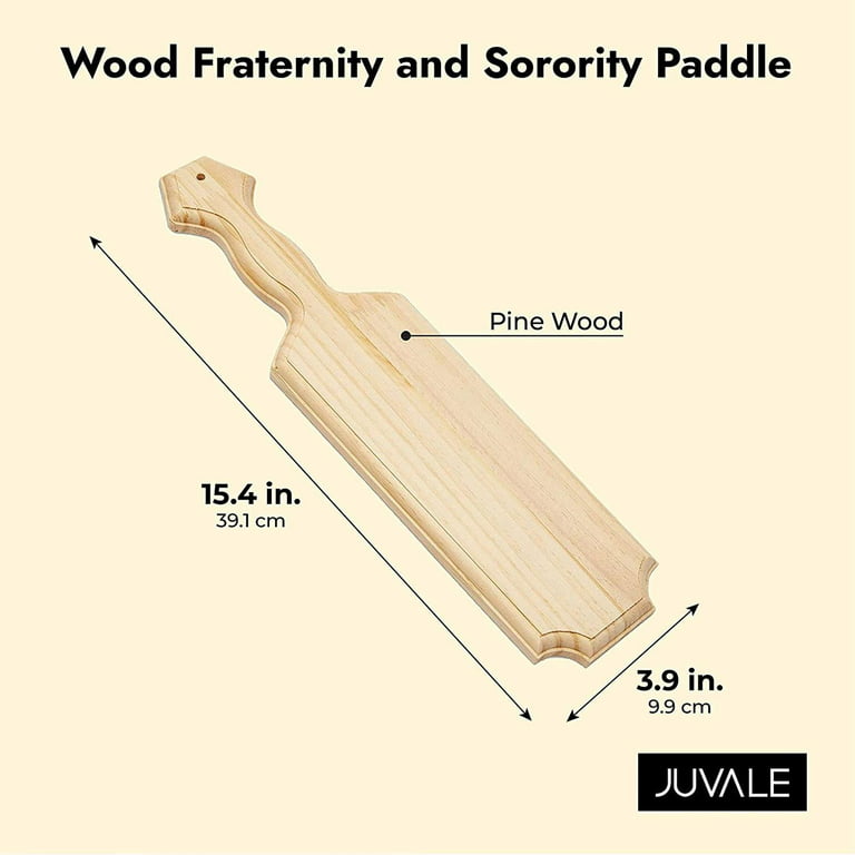 Unfinished Wood Fraternity and Sorority Paddle (15.4 x 3.9 x 0.7