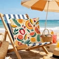 thumbnail image 5 of 17.7 Inch Summer Waterproof Pool Beach Outdoor Pillow Cover, Quick Dry Sand Proof Decorative Throw Cushion Case, Pillowcase for Patio, Balcony, Yard, Swimming Pool & Water Activities Decor, O, 5 of 7