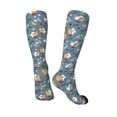 thumbnail image 5 of Lsque Surf Shark Printed Crew Socks Men's Women's LightWeight Thin Casual Calf Socks ,Knee High Socks,Cotton Socks, 5 of 9
