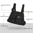 thumbnail image 3 of Yucurem Casual Chest Backpack, Multifunctional Vest Bags for Hiking Travel, Mountaineering Bag Chest Bag (Black), 3 of 10