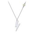 thumbnail image 1 of Lightning Bolt Charm Necklace with Gemstone, 1 of 6