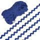 thumbnail image 1 of Cinta Rick Rack, 25 yardas 10 mm / 0.4 pulgadas de ribete con flecos de ola [Azul profundo], 1 of 6